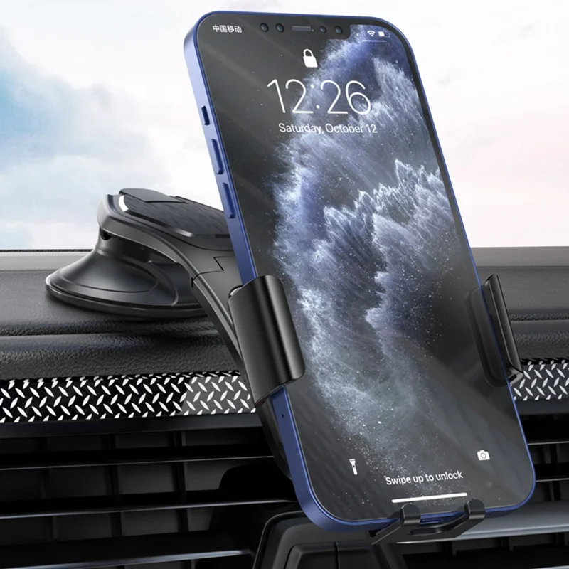 YESIDO C130 Universal Car Dashboard Suction Cup Mobile Phone Holder Stand Adjustable Bracket