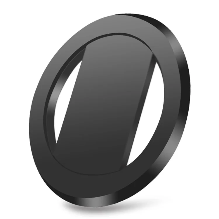 N52 Magnetic Car Phone Holder Ultra-thin Strong Magnetic Ring Back Adhesive Lazy Grip - Black