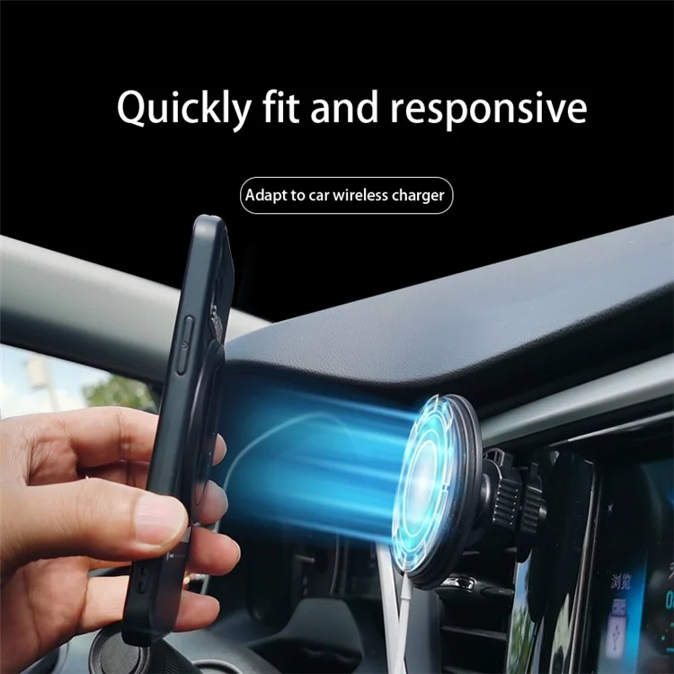 N52 Magnetic Car Phone Holder Ultra-thin Strong Magnetic Ring Back Adhesive Lazy Grip - Black