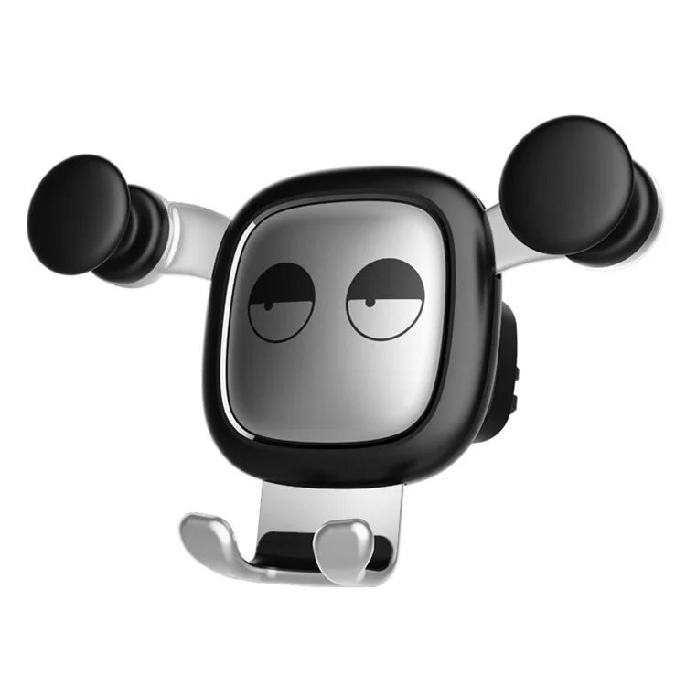 Creative Cartoon Style Car Mobile Phone Holder Air Vent Phone Mount for Universal Car - Silver