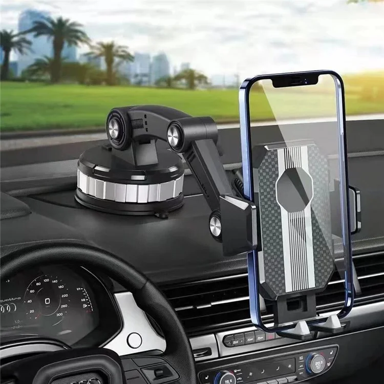 X-0566 Car Dashboard Windshield Adjustable Mobile Phone Holder Suction Cup Bracket
