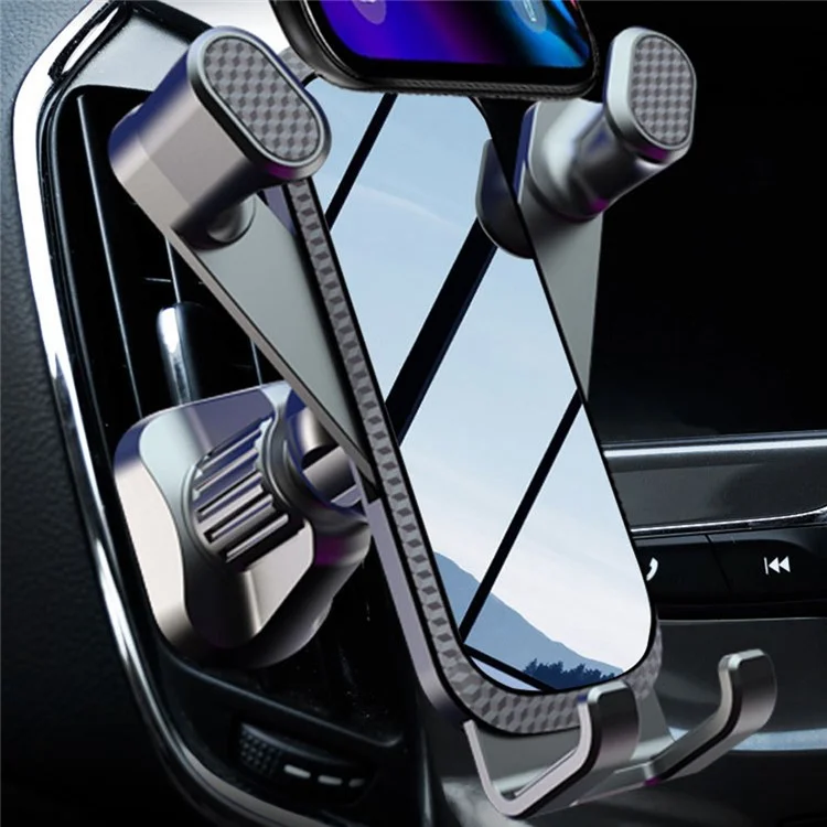 I-type Shockproof Car Phone Mount Adjustable Universal Vehicles Air Vent Phone Holder for 4-6.5 Inches Mobile Phones