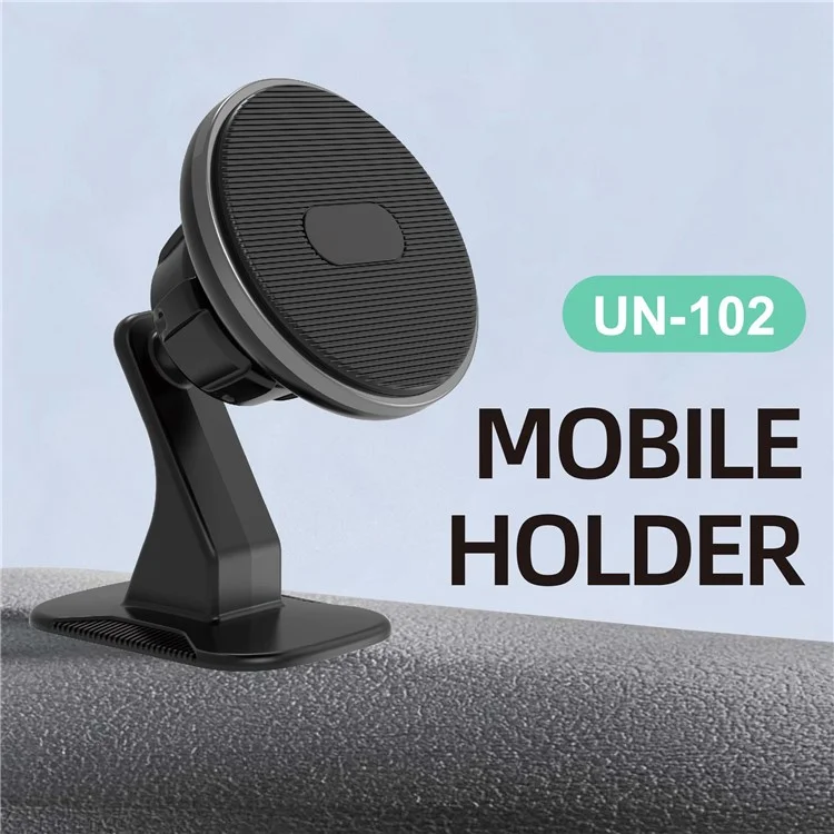UN-102 Car Dashboard 360 Degree Rotating Magnetic Phone Holder N50 Strong Magnet Phone Bracket