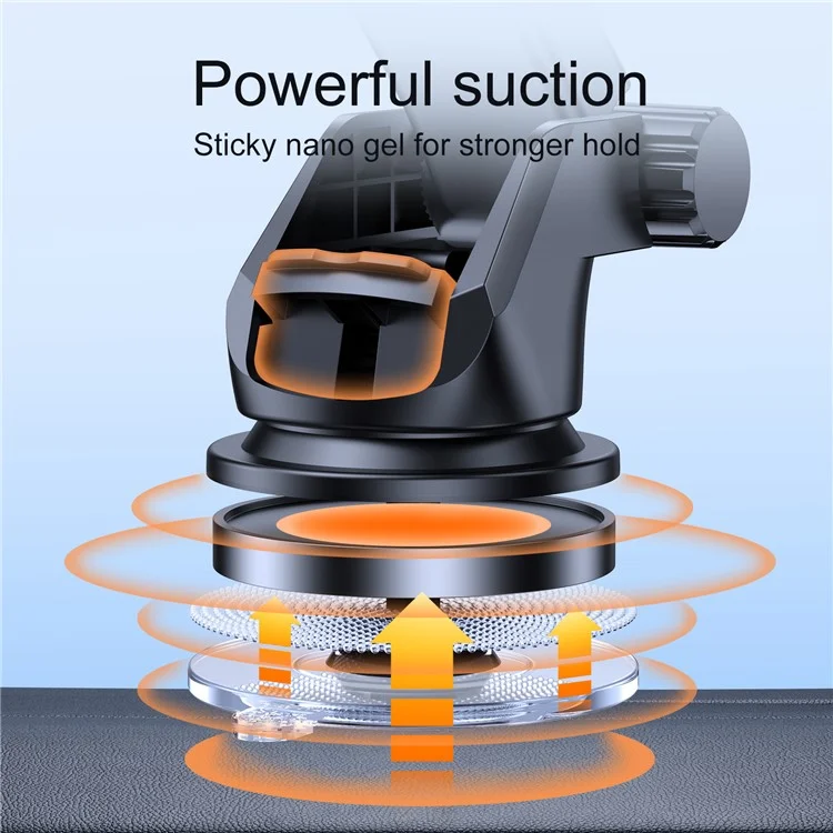 JOYROOM JR-ZS283 Universal Phone Holder 360 Degree Rotation Car Dashboard Mount Phone Bracket Stand - Black