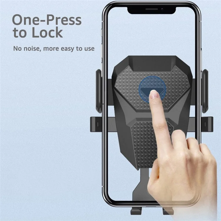 UN-105 Rotating Car Phone Holder Bracket with Suction Cup Base for 3.8-6.8inch Smartphones