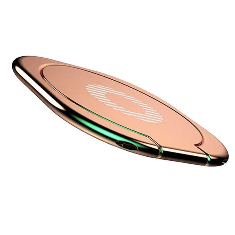 Mobile Phone Finger Ring Bracket Stand 360 Degree Rotation Ring Holder for Car Home - Rose Gold