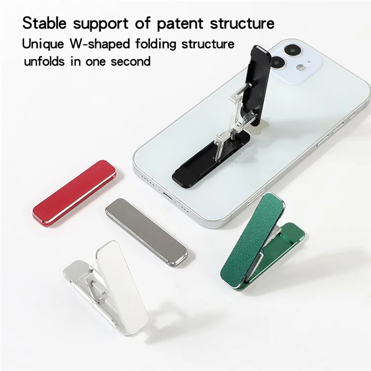 GX Portable Folding Desk Monte Porta Del Telefono Fantetteria Mobile Cradle Alluminio Stipper Pieghevoli Per Supporto Per Cellulare - Nero