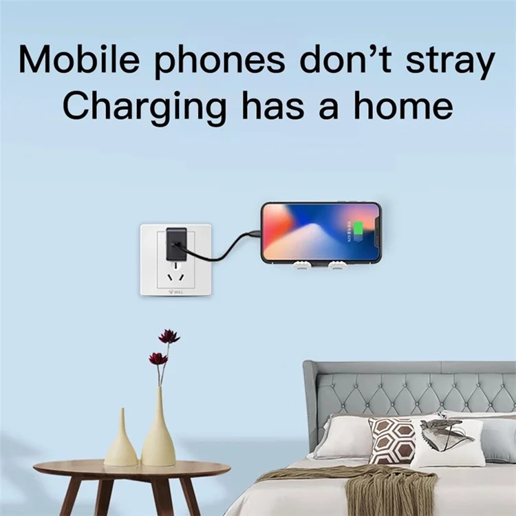 B31 Multi-function Plastic Phone Holder Stand Adhesive Tablet Wall Bracket for iPhone Samsung - Yellow