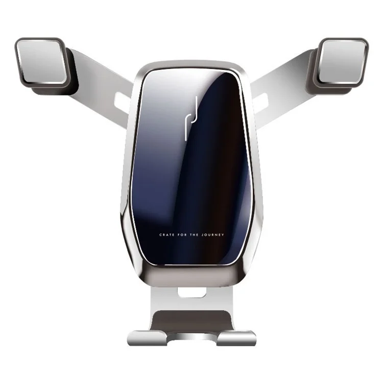 M1 Universal Carro De Air Tomada De Automotor Suporte De Telefone De Montagem Suporte De Metal Rotativa - Prata