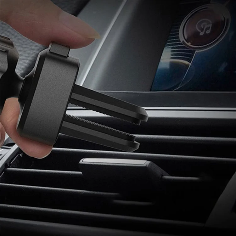 M1 Universal Carro De Air Tomada De Automotor Suporte De Telefone De Montagem Suporte De Metal Rotativa - Prata