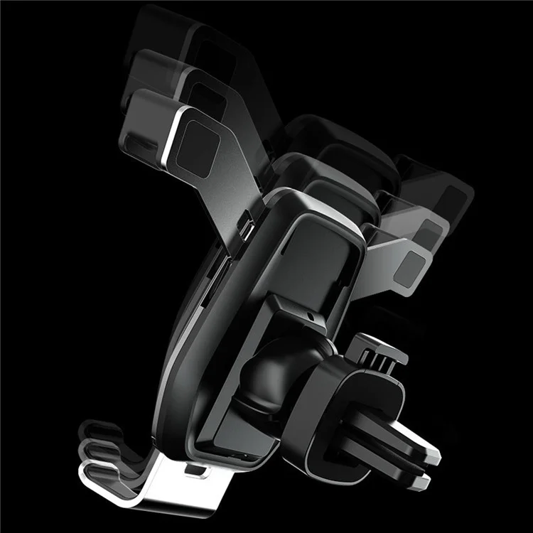 M1 Universal Carro De Air Tomada De Automotor Suporte De Telefone De Montagem Suporte De Metal Rotativa - Prata