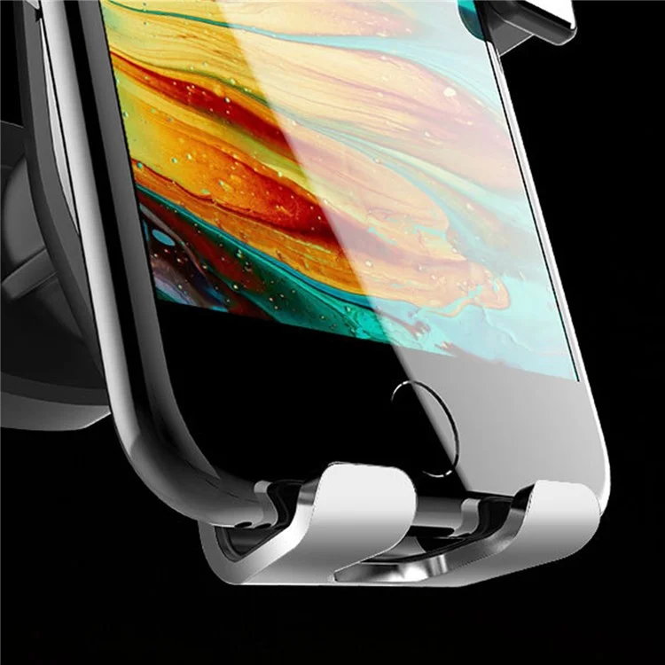 M1 Universal Carro De Air Tomada De Automotor Suporte De Telefone De Montagem Suporte De Metal Rotativa - Prata