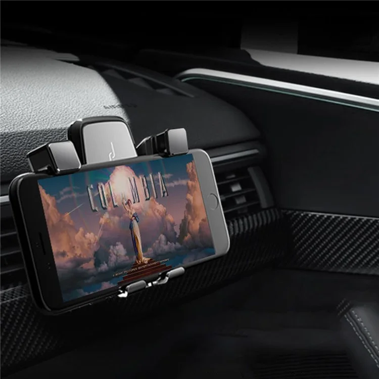 M1 Universal Carro De Air Tomada De Automotor Suporte De Telefone De Montagem Suporte De Metal Rotativa - Prata