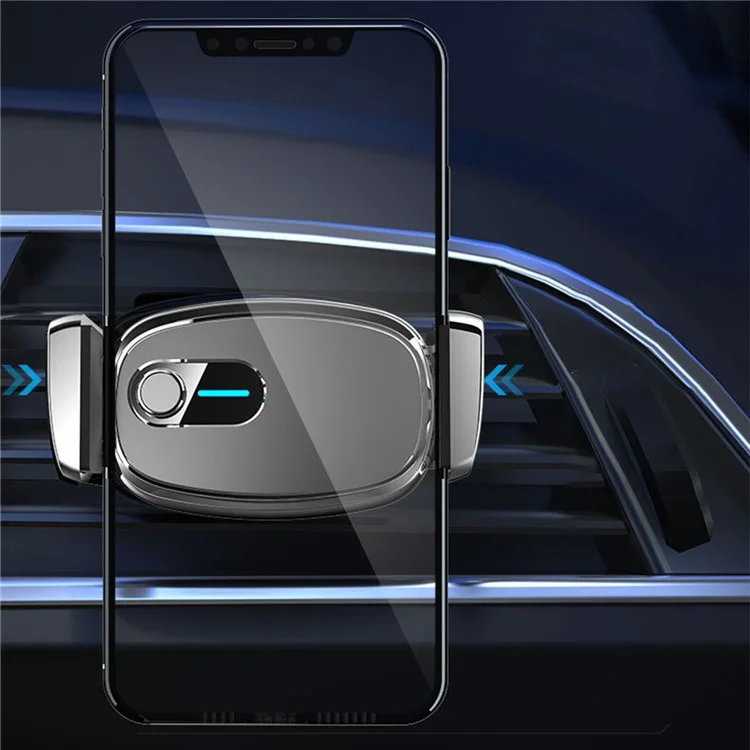 D2106 Smart Anduction Car Air Air Autlet Countlete Electric Держатель Телефона Вращающийся Кронштейн - Серебряный