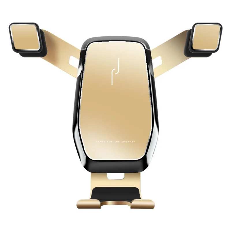M1 Car Air Vent Outlet Mount 360 Degree Rotatable Gravity Phone Holder Stand Bracket - Gold