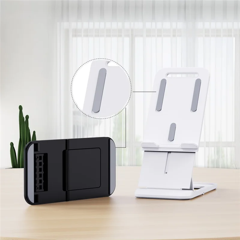 K10 Lifting Desktop Bracket Angle Adjustable Folding Lazy Mobile Phone Holder - White