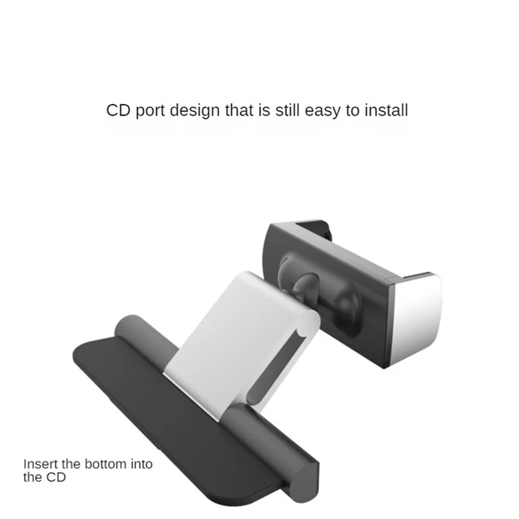 SW5 Universal Car CD Port Mobile Phone Holder 360 Degree Rotating Cellphone Bracket