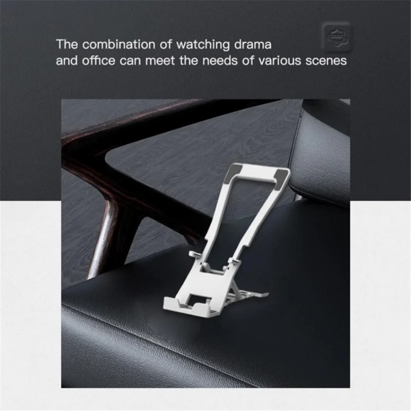 K323 Mini Desktop Multi-Angle Folding Mobile Phone Holder Hollow Tablet Stand - Black