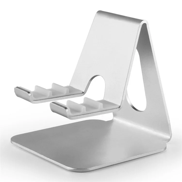 MT-610 Universal Mobile Phone Tablet Holder Aluminum Alloy Desktop Cellphone Bracket Stand - Silver