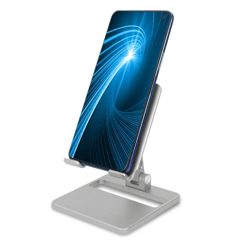 J002 Aluminum Alloy Foldable Tablet Stand Laptop Phone Stand Riser Holder Notebook Stand - Silver
