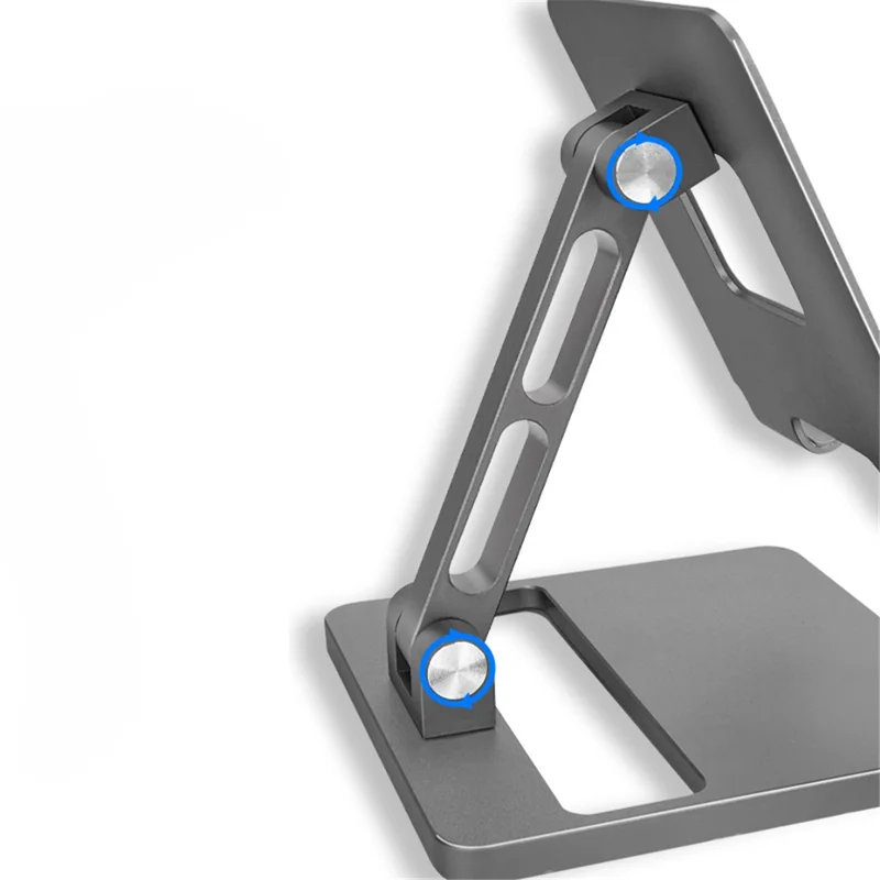 J002 Aluminum Alloy Foldable Tablet Stand Laptop Phone Stand Riser Holder Notebook Stand - Silver