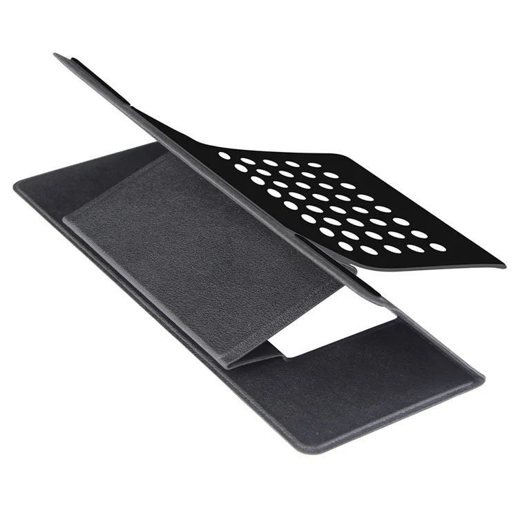 For 12.5 Inches - 15.6 Inches Laptop/Notebook Heat Dissipation Dual Angle Desktop Bracket Folding Portable Laptop Stand - Black