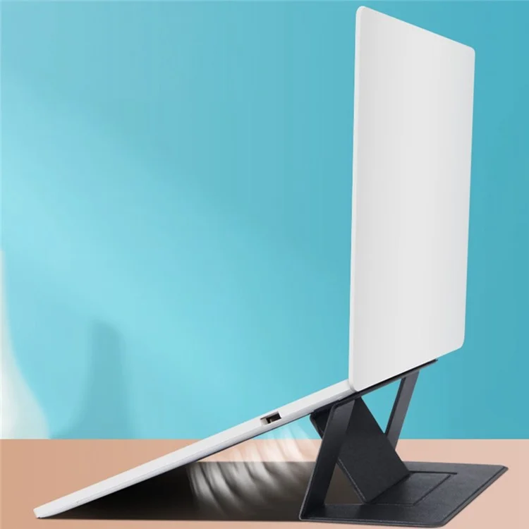 For 12.5 Inches - 15.6 Inches Laptop/Notebook Heat Dissipation Dual Angle Desktop Bracket Folding Portable Laptop Stand - Black