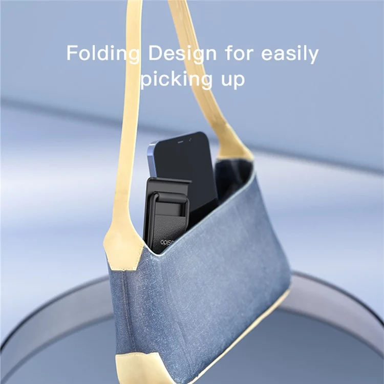 YESIDO C141 Folding Hands-free Phone Holder 4 Angles Adjustable Anti-slip Desktop Stand - White