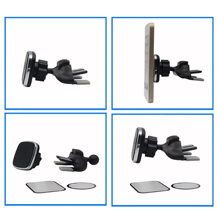 Car CD Slot/Air Vent Mount Magnetic Mobile Phone Holder 360 Degrees Rotating Phone Bracket Stand