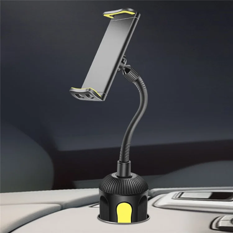 360 Gradi Rotating Universal Car Tazza Per Auto Supporto Flessibile Staffa Del Supporto Per Telefono - Giallo