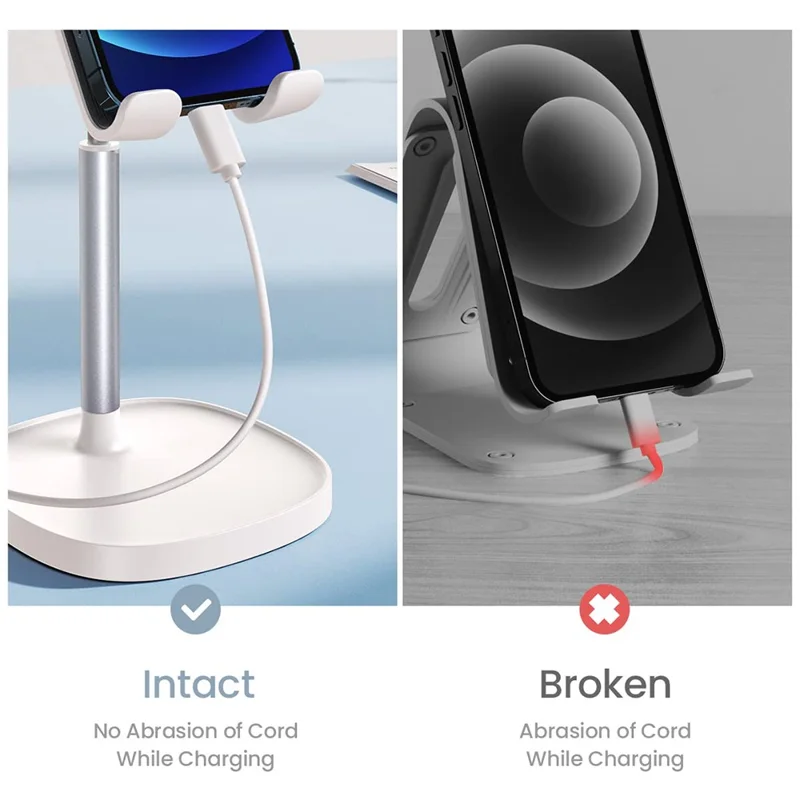 Desktop Universal Celular Titular Altura Ângulo Ajustável Tablet Phone Suporte - Prata