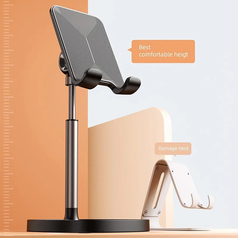 Desktop Universal Celular Titular Altura Ângulo Ajustável Tablet Phone Suporte - Preto