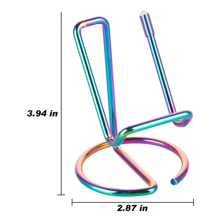 Stilvolle Galvanische Eisendraht Universal-Desktop-Telefonhalter-Tablet-Halterungständer - Bunt