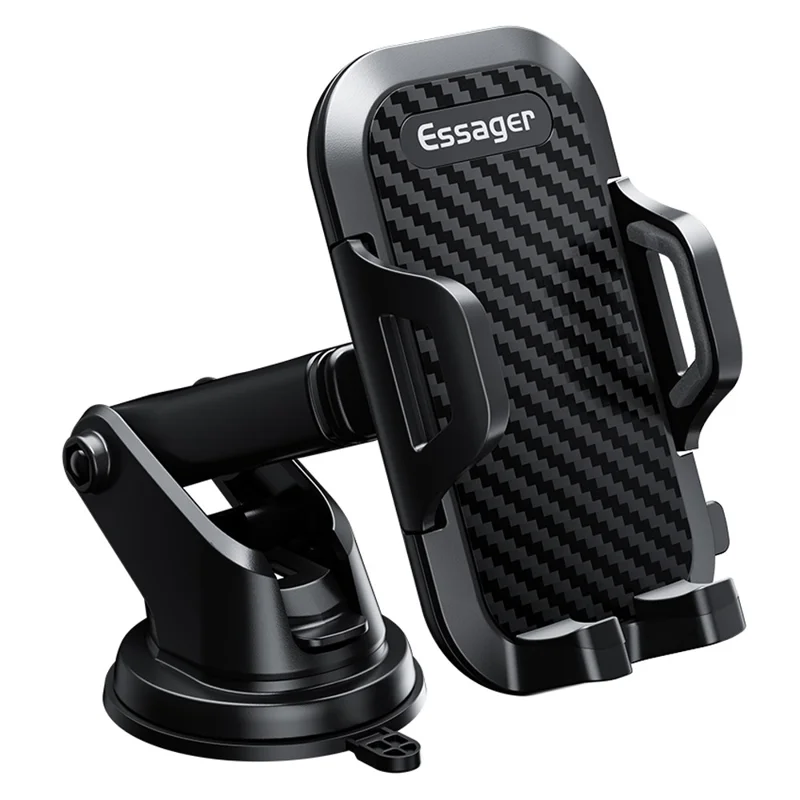 ESSAGER Rotatable Car Dashboard Windshield Mobile Phone Holder Stand Suction Cup Bracket