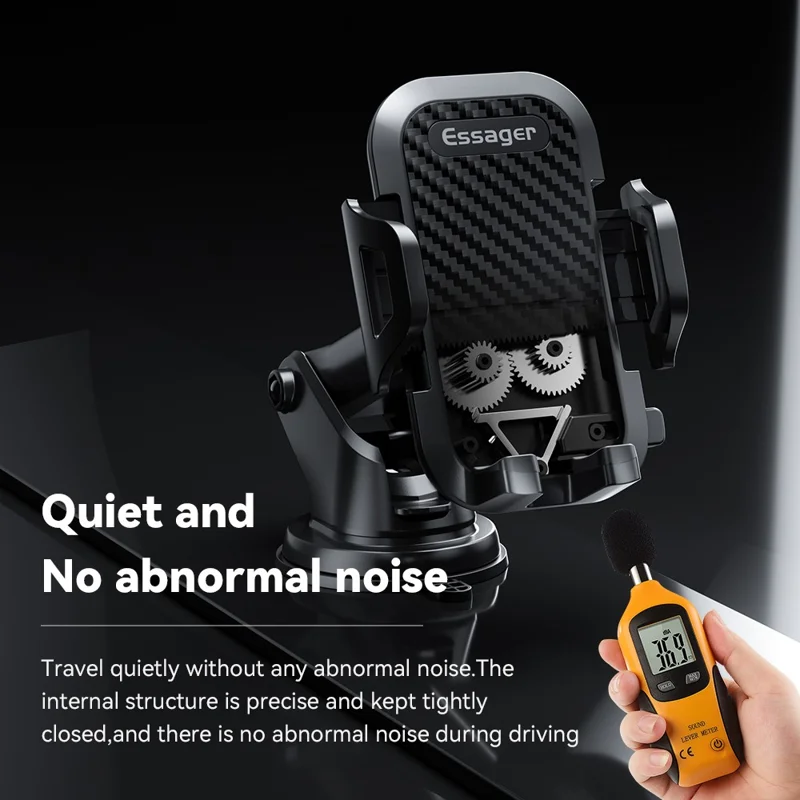 ESSAGER Rotatable Car Dashboard Windshield Mobile Phone Holder Stand Suction Cup Bracket