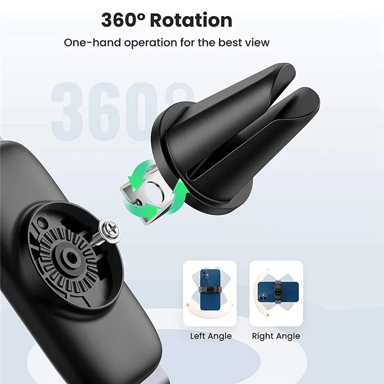 Ugreen Car Air Vent Clip Téléphone Prise en Charge de L'iphone 13 Pro Max Samsung Galaxy S21 Ultra Universal Mobile Phone Telept Stand