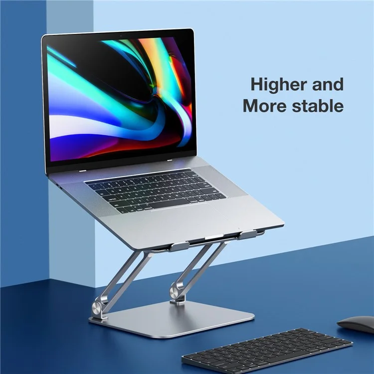 BESTAND For 10-17" Laptop Supporto in Lega di Alluminio Regolabile Supporto per Notebook da Scrivania - Argento