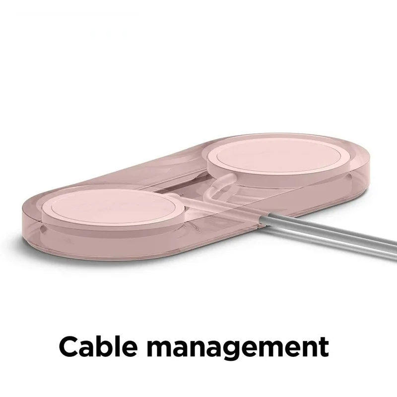 Wireless Charger Case Compatible with MagSafe Magnetic Charger Silicone Protective Cover - Pink