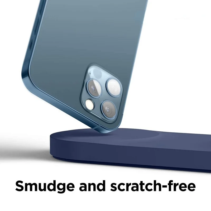 Étui chargeur pour Magsafe compatible avec iPhone 12 / 13, coque magnétique en silicone, protection avec tapis de charge sans fil - Bleu