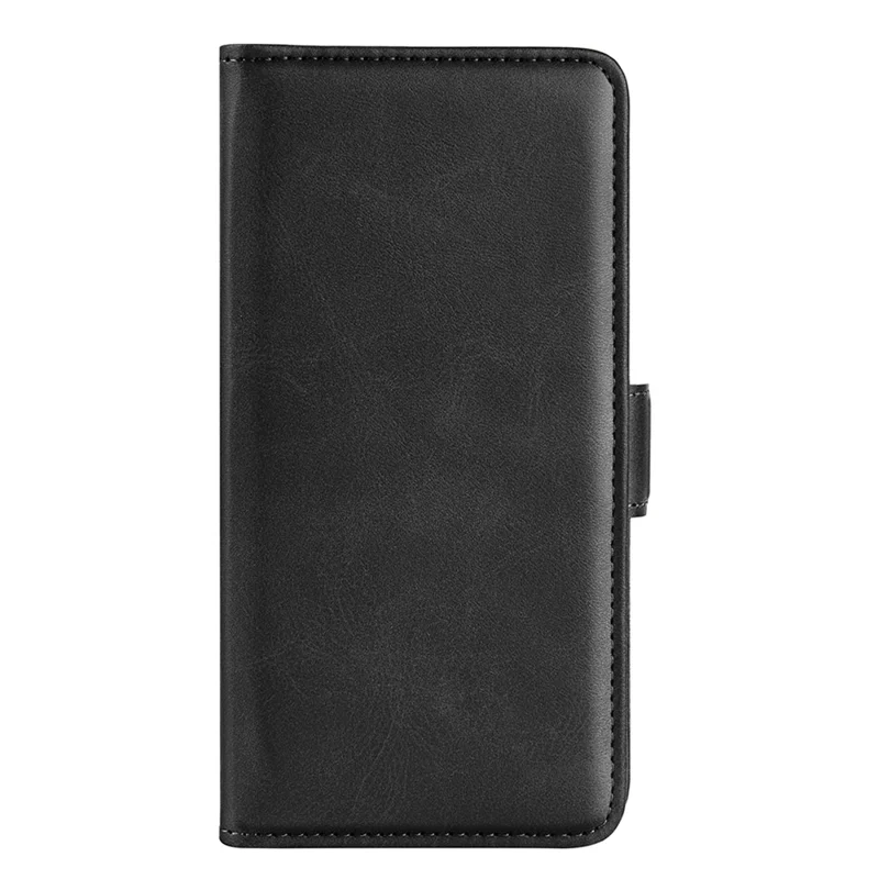 Textured PU Leather Wallet Phone Case for ZTE Libero 5G II, Shockproof Stand Folio Flip Cover - Black