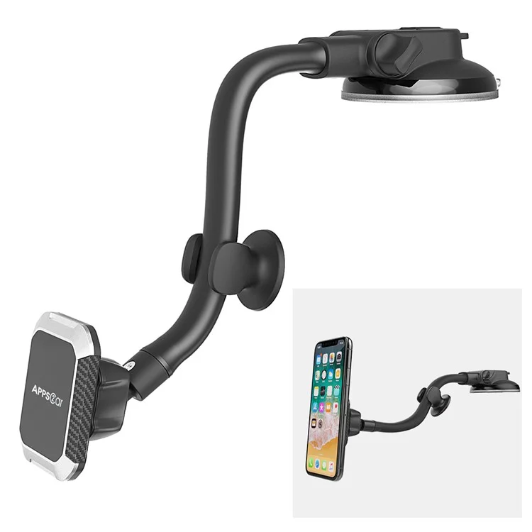 M08-S1 Car Magnetic Absorption Phone Holder Flexible Gooseneck Long Arm Suction Cup Mount