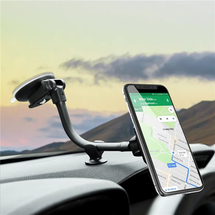 M08-S1 Car Magnetic Absorption Phone Holder Flexible Gooseneck Long Arm Suction Cup Mount