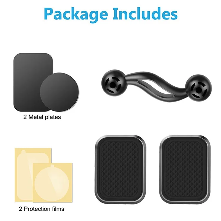 H302B Angle-adjustable Dashboard Car Phone Holder Mount Rotation Strong Suction Phone Holder for Desktop