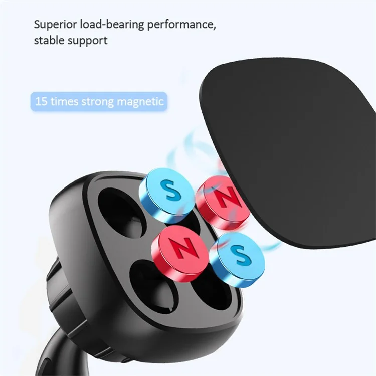 H302B Angle-adjustable Dashboard Car Phone Holder Mount Rotation Strong Suction Phone Holder for Desktop
