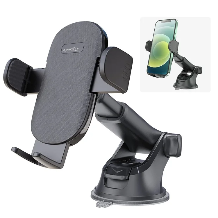 H9-S02 Angle-adjustable Car Phone Holder Mount Dashboard Strong Magnetic Absorption Base Phone Clip Holder