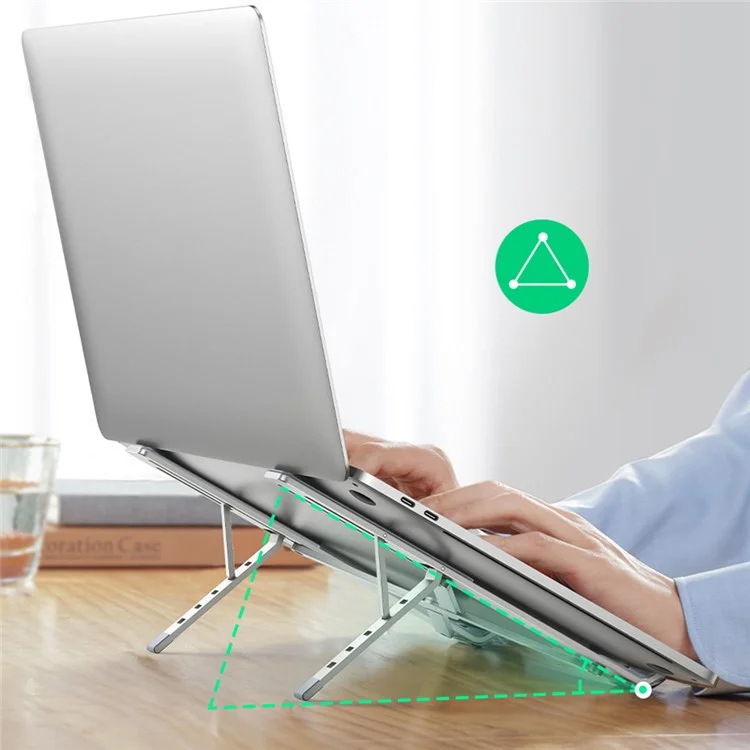 UGREEN 20642 Adjustable Folding Aluminum Laptop Stand Multi-Angle Portable Desktop Computer Holder for MacBook Air Pro Laptops