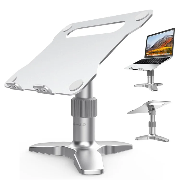 L2 Supporto Per Computer Portatile In Alluminio Multi-angolo Tablet Tablet Portatile Regolabile Con Fori Di Dissipazione Del Calore Per MacBook Air Pro / IPad