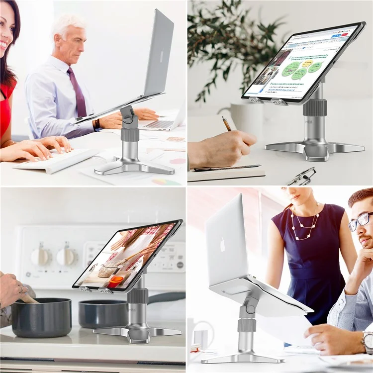 L2 Supporto Per Computer Portatile In Alluminio Multi-angolo Tablet Tablet Portatile Regolabile Con Fori Di Dissipazione Del Calore Per MacBook Air Pro / IPad