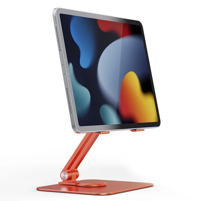 BONERUY L04mini 360 Degree Rotating Tablet Holder Hollow Heat Dissipation Aluminum Alloy Foldable Cradle for iPad - Silver