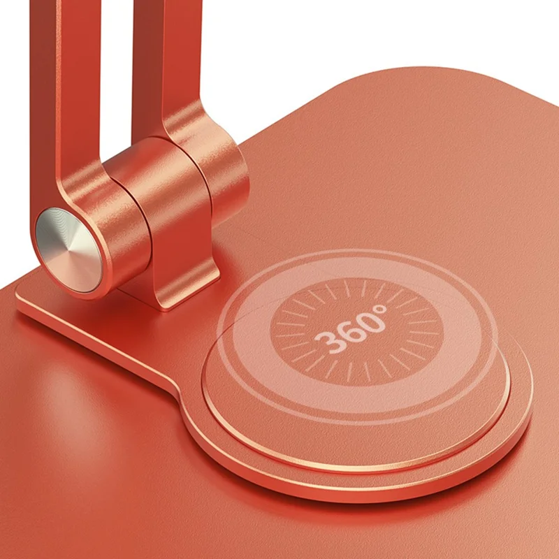 BONERUY L04mini 360 Degree Rotating Tablet Holder Hollow Heat Dissipation Aluminum Alloy Foldable Cradle for iPad - Silver